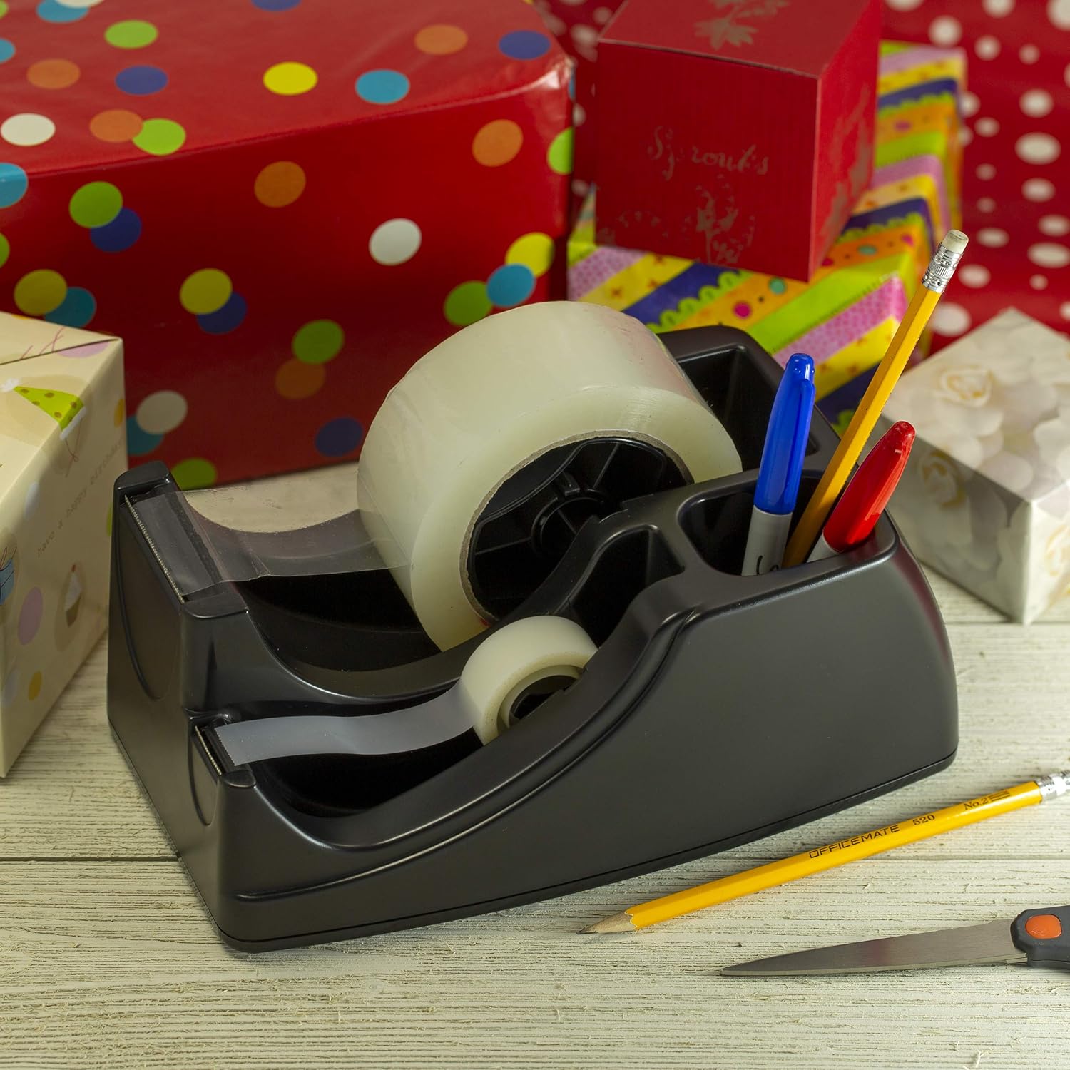 OIC96690 - OIC Heavy-duty 2-in-1 Tape Dispenser