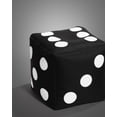 thumbnail image 3 of Gouchee Home Cube Dice Pouf – Fun and Functional Bean Bag Ottoman Cube, Polystyrene Filled, Lightweight Accent Seating for Living Room or Bedroom, 3 of 6