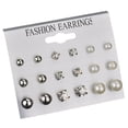 thumbnail image 1 of Qarigey 12 pares de pendientes, accesorios de moda exquisitos y elegantes, estilo Simple, colgante de oreja para niña, XY-1904 de gotas para la oreja Type3 NO3 Qarigey AP008259-10, 1 of 5