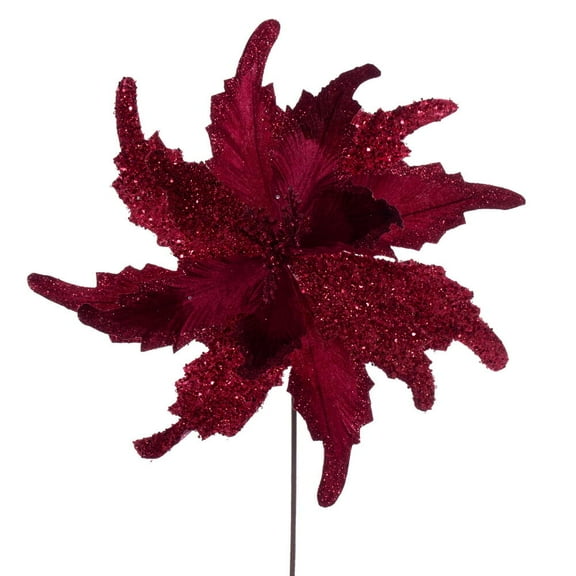 20" Burgundy Grand Velvet 18" Flowr 2/Bg