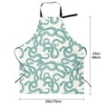thumbnail image 5 of Uemuo Hand Drawn Snake Pattern Waterproof Apron Adjustable Dishwasher Apron- Apron for Women Men Heavy Duty Work Apron for Dishwashing Chemical Lab, 5 of 9