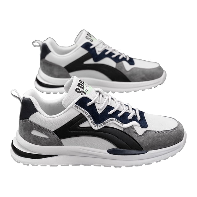 Zapatos casuales para hombres Zapatos con cordones transpirables Zapatillas bajas cómodas Ropa diaria