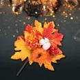 thumbnail image 3 of Hojas de arce artificiales de plástico, enredadera otoñal con guirnalda de calabazas. mi, 3 of 7