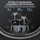 thumbnail image 5 of Auriculares inalámbricos Bluetooth 5.4 estéreo de alta fidelidad con micrófono con cancelación de ruido ENC, impermeables IP7, duración de la batería de 48 h, pantalla LED, para entrenamiento, 5 of 7