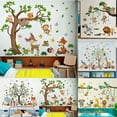 thumbnail image 5 of Cartoon Jungle Animal Wall Sticker For Kid Room Boy Bedroom Decor Children Nursery E Smile Home, 5 of 9