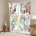 thumbnail image 3 of Homewish Fashion Paris Girl Black Out Curtains, Romantic Valentine's Day Curtains Pack of 2 (42x63 Each), Teen Adult Girl Women Bedroom Curtains, Curtains and Drapes Room Decor, 3 of 5