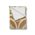 thumbnail image 2 of Geometric Soft Flannel Fleece Throw Blanket, Graphic Retro Pattern with Intersected Contrast Circles in Symmetrical Harmony, Cozy Plush for Indoor and Outdoor Use, 50" x 60", Multicolor, by Ambesonne, 2 of 6