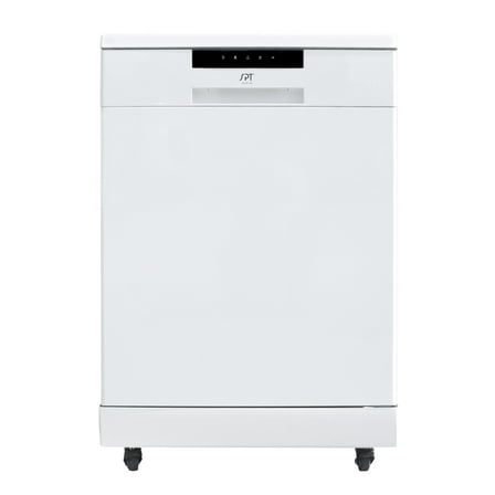 Energy Star 24" Portable Stainless Steel Dishwasher - White