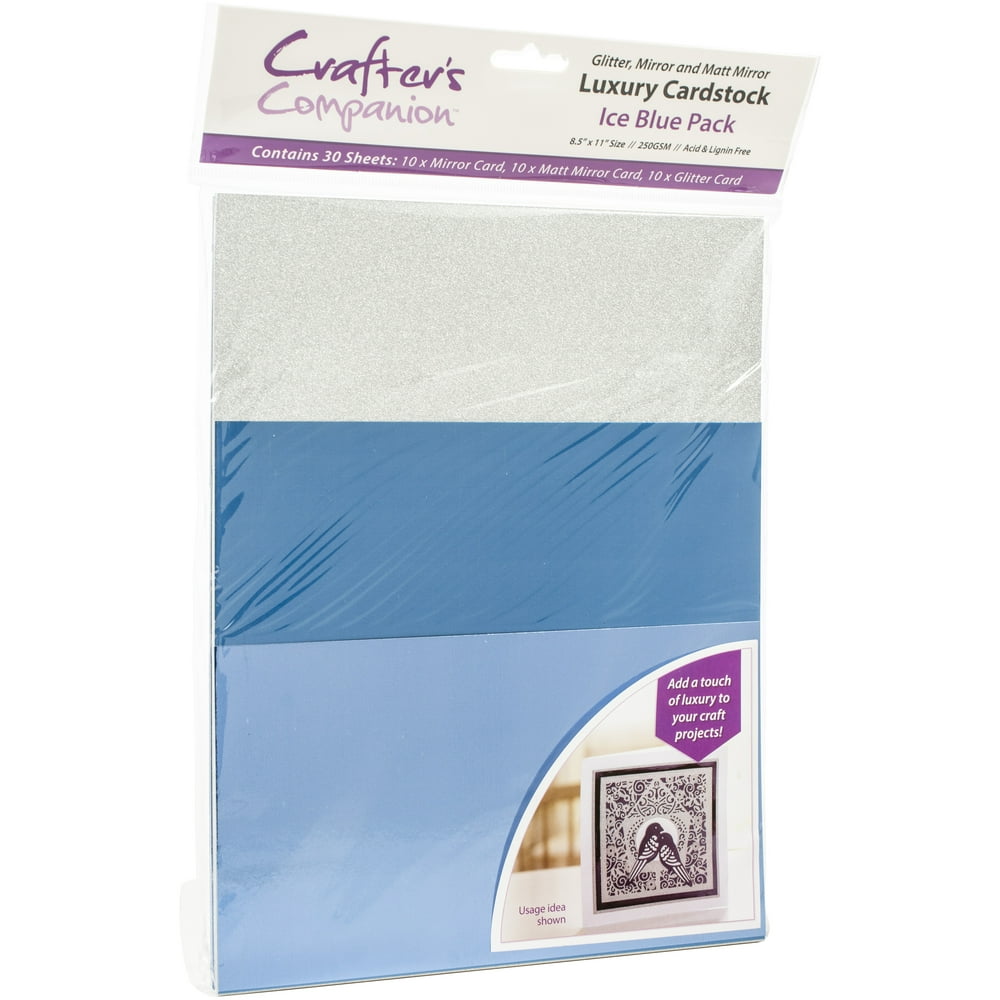 Crafter's Companion Luxury Cardstock PackIce Blue