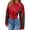 Red, variant on Womens Faux Leather Bomber Jackets Cropped Zip Up Color Block Fall Casual Moto Biker Coats