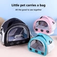 thumbnail image 5 of Portable Pet Carrier, Foldable and Breathable Small Animal Travel Bag with Shoulder Strap for Cats, Birds, and Hamsters, 5 of 8