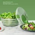 thumbnail image 2 of Salad Spinner with Bowl,4.0 L Large Vegetable Dryer for Kitchen，Salad Washer with Secure Lid Lock And Rotary Handle , Easy to Clean Fruit and Vegetable Dryer,Green, 2 of 5