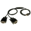 Cables Unlimited 3ft USB Cable to Dual DB9 Serial Adapter