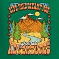thumbnail image 6 of Wild Bobby Life Was Meant For Great Adventures Mountains Pine Trees Nature Lover Unisex Crewneck Sweatshirt, Kelly, Small, 6 of 6