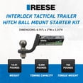 thumbnail image 2 of Reese Towpower Interlock Tactical Trailer Hitch Ball Mount Starter Kit, 2 of 11
