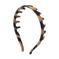 thumbnail image 3 of Diadema de silicona, accesorio para el cabello, sencilla, flexible y , cómoda, antideslizante, con peine, para mujer. Marrón, 3 of 9