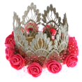 thumbnail image 1 of Hermosa niña rosa corona de de cumpleaños accesorios de pelo Sunnimix Sombrero de la corona del cumpleaños, 1 of 8