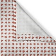 thumbnail image 6 of Ambesonne Valentine Grommet Curtain, Hearts Honeymoon, 50" x 54", Orange White, 6 of 6
