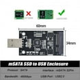 thumbnail image 6 of Chenyang CY Mini PCI-E mSATA to USB 2.0 External SSD PCBA Conveter Adapter Pen Driver Card without Case Enclosure, 6 of 7