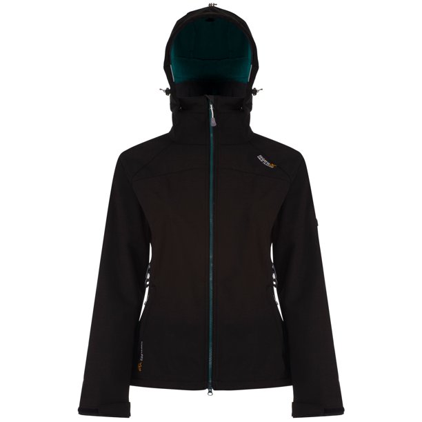 Regatta - Chaqueta Softshell modelo Desoto II para mujer (Negro/lago) Regatta UTRG2197_P