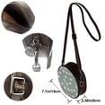 thumbnail image 5 of Lsque Hedgehogs and Flowers Pattern Shoulder Bag – Microfiber Leather Crossbody with Detachable Strap & Handle Ring, Waterproof & Durable, Elegant Everyday Carry, 5 of 5