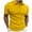Yellow, variant on Rloper-Lop Men's Solid Polo Shirts Short Sleeves Lapel T-Shirts Summer Button Down Tee Tops Casual Golf Tee Tops
