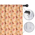 thumbnail image 4 of Blackout Kids Curtains,Orange Christmas Gingerbread Man Pattern Childrens Insulated Curtains Set Of 2,Bedroom Essentials,Toddler Room Decor 42"x54", 4 of 5