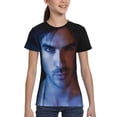thumbnail image 4 of Vampire Diaries Ian Somerhalder Youth Unisex T-Shirt Crewneck Short Sleeve Double-Sided Print Tee Shirts Top For Boys Girls Kid Teen Medium, 4 of 6