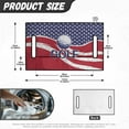 thumbnail image 6 of SEANATIVE USA Flag Golf Cart Seat Covers Club Car Golf Ball Pattern Golf Cart Seat Towel Blanket with Storage Pockets Washable Golf Cart Accessories Fits for More 2 Person Seats Golf Carts Decor, 6 of 7