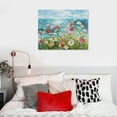 thumbnail image 5 of Nawypu  Beach Colorful Flower Canvas Paintings Poppies Wall Art Pictures Bloosom Floral Framed Artwork Prints Modern Landscape for Living Room Bedroom Kitchen Office Home Decor, 5 of 6