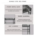 thumbnail image 6 of Morufur Queen Loft Bed with Desk, Metal Bed Frame with Built-in Ladder and LED, Heavy Duty Beds with Charging Station and Safety Guardrails for Bedroom, 6 of 8