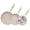 Taupe, variant on Chef Power Ceramic Non Stick Cookware Sets, 3Pcs Pans Set with Stainless Steel Handle Taupe