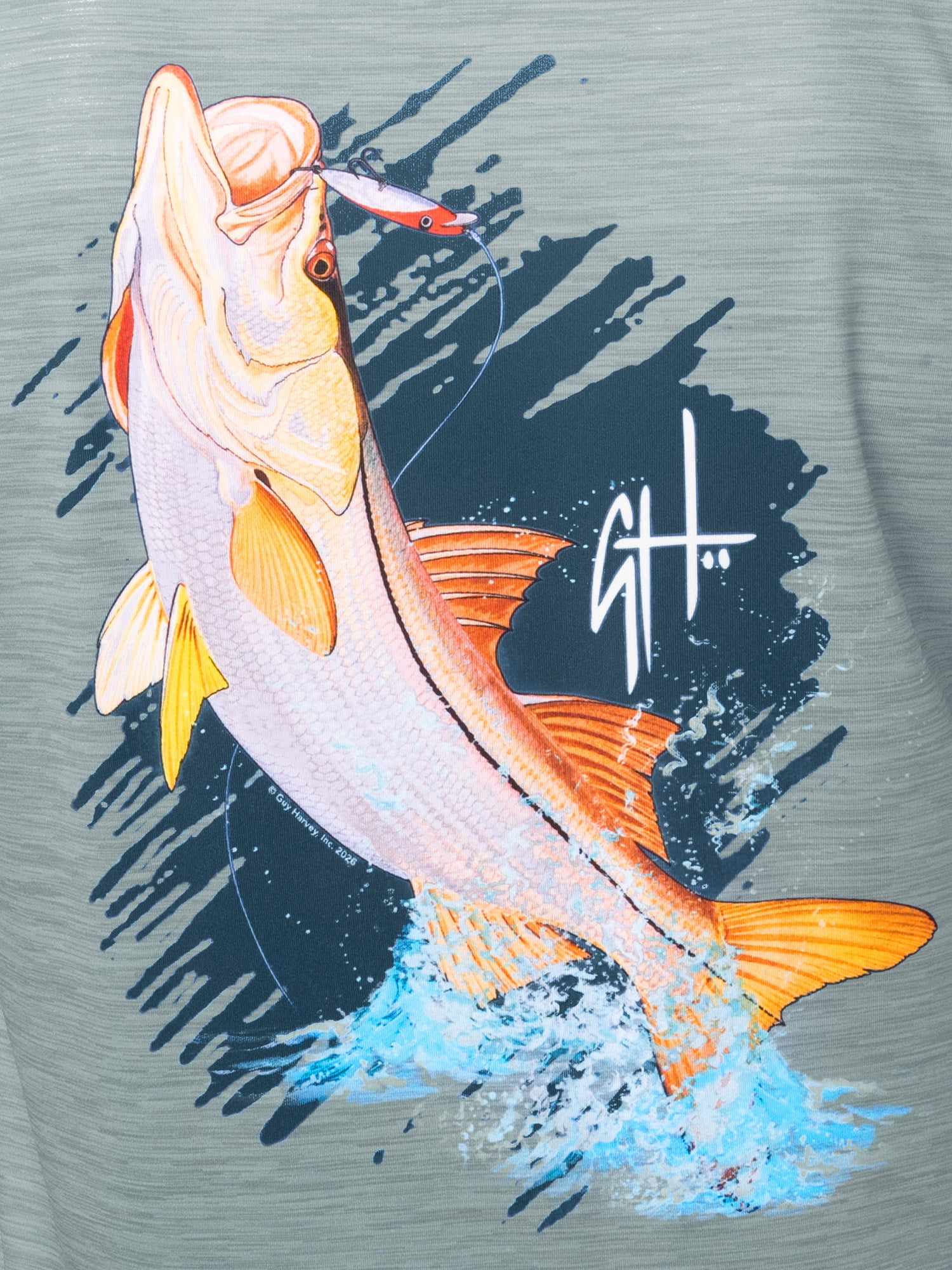 GH BY GUY HARVEY Men's Long Sleeve Sun Protection Top Sizes M-2XL