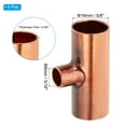 thumbnail image 2 of Uxcell Conector de Tee Reductor de Cobre 5/8" x 5/16" x 5/8" ID, 5 piezas, 2 of 5