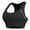 Black, variant on Ticikt High Intensity Women's Sports Bra Supportive Running Proof Fitness Vest for Yoga and Big Chest Workouts,Color:Black