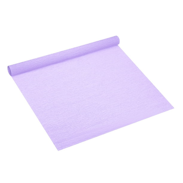 Rollo de Papel Crepé Uxcell de 8.2 pies, 1 Rollo de 20" de Ancho para Decoración de Flores de Manualidades, Púrpura Brillante