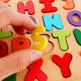 thumbnail image 3 of Juego de 2 rompecabezas de madera con alfabeto, números y formas en 3D, tablero de rompecabezas de letras y números ABC, rompecabezas educativos de reconocimiento, el mejor regalo para niños, 3 of 7