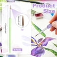 thumbnail image 2 of Uxcell Miniature Detail Paint Brushes, 24mm Round Pointed Small Fine Tip Micro Paint Brushes for Fine Model Craft Art Face Acrylic Painting Oil Watercolor(Green, Pack of 6), 2 of 6