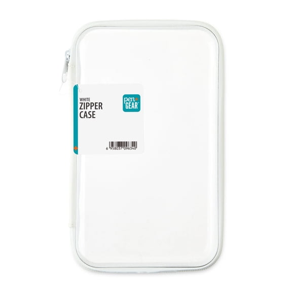 Pen+Gear Zipper Case, White