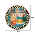 thumbnail image 4 of Pintura hierro redonda placa Metal ruta 66 carteles pared (6228-18), 4 of 9