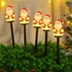 thumbnail image 5 of Descuentos Relámpago, Guirnalda de luces solares de colores para decoración de patio al aire libre con enchufe para tierra de caramelo y muñeco de nieve de Papá Noel Akmoler, 5 of 9
