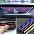 thumbnail image 1 of Flmtop 10Pcs Bandes de Décor de Sortie d'Air Universel Serrage Automatique PVC U Modélisation d'Intérieur de Voiture en Forme pour MPV, 1 of 10