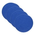 thumbnail image 1 of Uxcell 4 Pcs Trivets para Platos Calientes, Posavasos de Algodón de 8 Pulgadas para Ollas y Sartenes, Trivet Tejido de Cuerda de Algodón Resistente al Calor para Mesa de Cocina, Azul Oscuro, 1 of 6