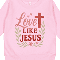 thumbnail image 3 of Inktastic Love Like Jesus Inspirational Christian Toddler Sweatshirt, 3 of 4