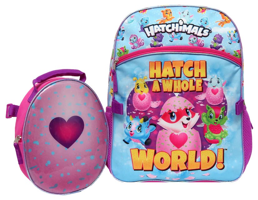 hatchimals backpack with detachable lunch bag