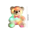 thumbnail image 3 of KOYPTL 22cm Light Up White Bear Plush Toys for Toddlers 1-3,Soft Stuffed Animal Toys Nightlight In Glow Sleeping Toys Holiday Birthday Xmas Valentines Day Gifts for Women Girlfriend Girls 3 4 5+, 3 of 6