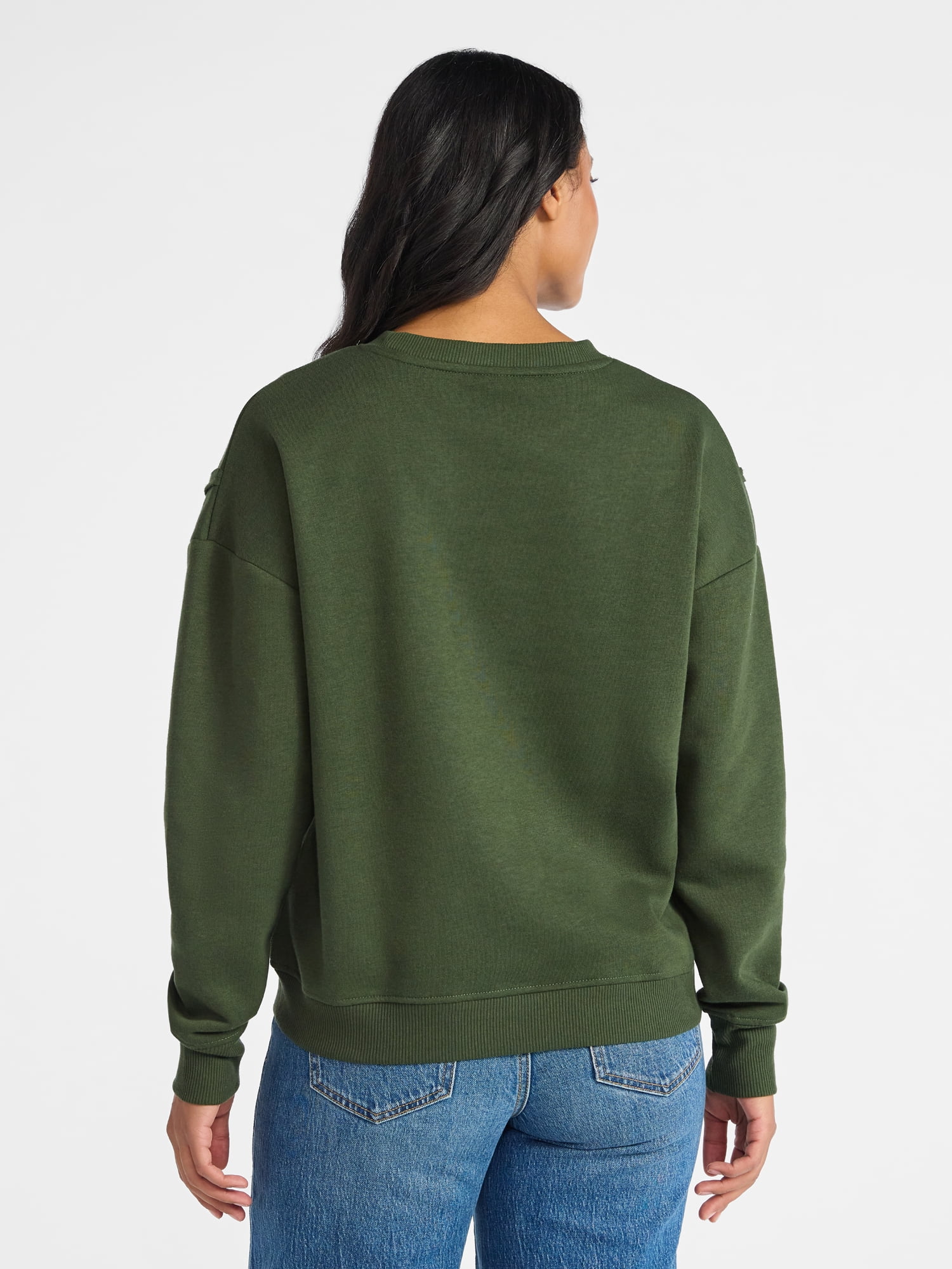 Time and Tru Women's Bronco Wonderland Graphic Sweatshirt with Long Sleeves, Sizes XS-XXXL