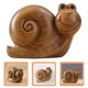 thumbnail image 4 of Estatua de caracol de madera Adorno de caracol Decoración de caracol de madera Adorno de escritorio para el hogar, 4 of 8