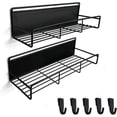 thumbnail image 1 of 2 Piezas Estante Organizador Magnético para Especias, Especiero para Cocina, 5 Ganchos Extraíble, Organizador de Cocina con Iman para Refrigerador, Lavadoras, Repisas para Cocina (Negro), 1 of 4