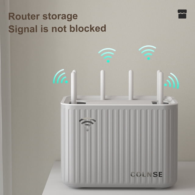 YAOMOBB Wireless Router Storage Box Storage Box Large Capacity Wifi Wire Network Cable Sorting Box Household Supplies Wire Cable Storage Case